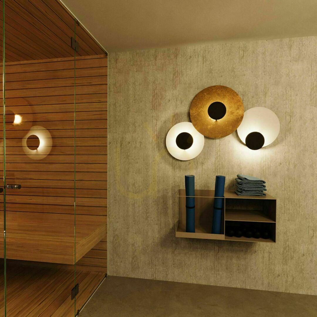 View s.luce Plate LED Flush Ceiling Light Gold 45 cm Square Modern 3000K Dimmable s.luce Plate LED Flush Ceiling Light Gold 45 cm Square Modern 3000K Dimmable
