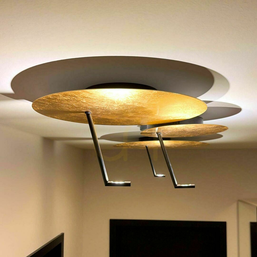 View s.luce Hook LED Flush Ceiling Light White 60 cm Round Modern 3000 K Dimmable s.luce Hook LED Flush Ceiling Light White 60 cm Round Modern 3000 K Dimmable