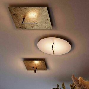 s.luce Edge LED Flush Ceiling Light Gold 60 cm Round Modern 0 s.luce Edge LED Flush Ceiling Light Gold 60 cm Round Modern small 0