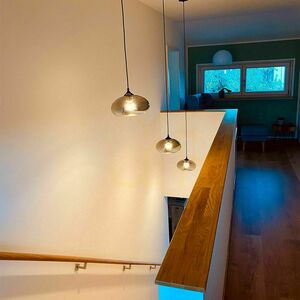 s.luce Cruet Glass Pendant Light Transparent 5m Cable E27 small 2
