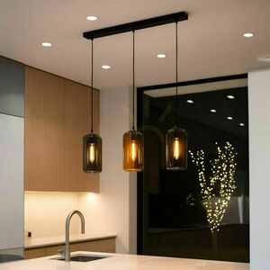 s.luce Cruet Glass Pendant Light Transparent 5m Cable E27 small 7