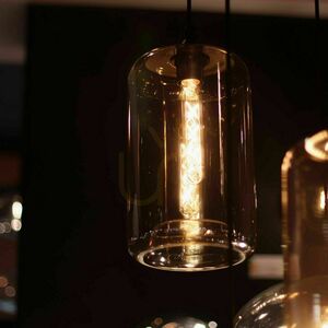 s.luce Cruet Glass Pendant Light Transparent 5m Cable E27 small 8