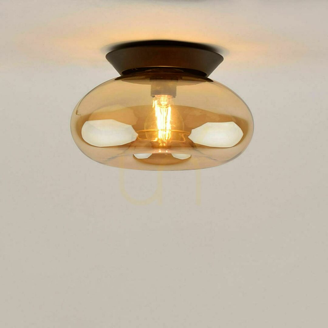 Preview s.luce Cruet Glass Ceiling Light Transparent Oval E27 17 cm Retro s.luce Cruet Glass Ceiling Light Transparent Oval E27 17 cm Retro
