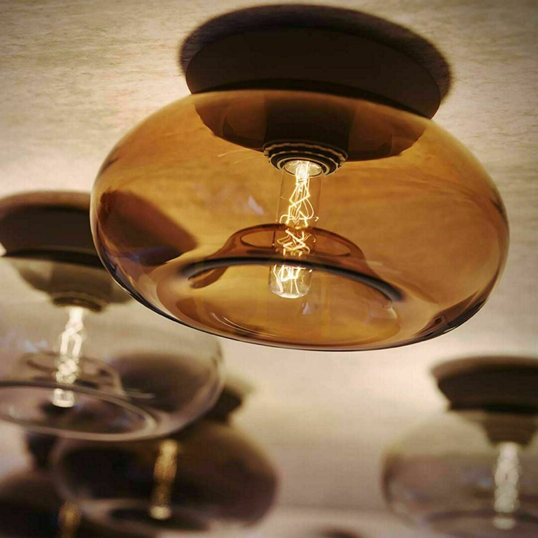 Preview s.luce Cruet Glass Ceiling Light Transparent Oval E27 17 cm Retro s.luce Cruet Glass Ceiling Light Transparent Oval E27 17 cm Retro