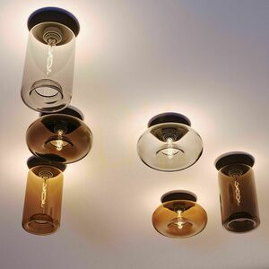 s.luce Cruet Glass Ceiling Light Transparent Oval E27 17 cm Retro 0 s.luce Cruet Glass Ceiling Light Transparent Oval E27 17 cm Retro small 0