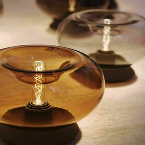 Table Lamp s.luce Cruet Glass Retro E27 Ø28 cm Transparent small 3