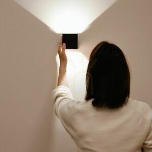 s.luce Ixa LED Wandlampe Anthrazit 10 cm mit Bewegungsmelder small 7