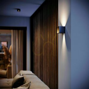 s.luce Ixa LED Wall Light Anthracite 10 cm Motion Sensor small 10
