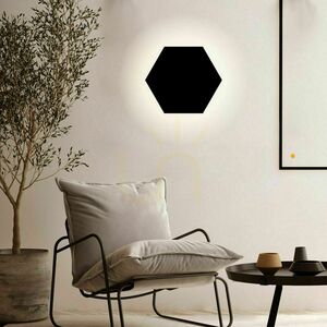 s.luce Hive LED Wall Light Hexagonal Gold Metal 55 cm Warm White Dimmable small 4