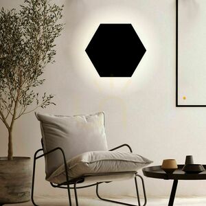 s.luce Hive LED Wall Light Hexagonal Gold Metal 55 cm Warm White Dimmable small 6