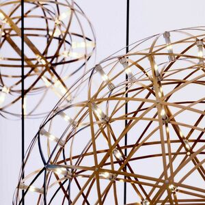 s.luce Atom LED Pendelleuchte Gold 70 cm Dimmbar Rund small 4