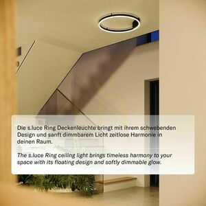 s.luce Ring LED Ceiling Light White 60 cm Dimmable 3000K small 5