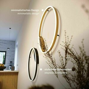 s.luce Ring LED Flush Ceiling Light White 40 cm Dimmable Warm White 3000K small 4