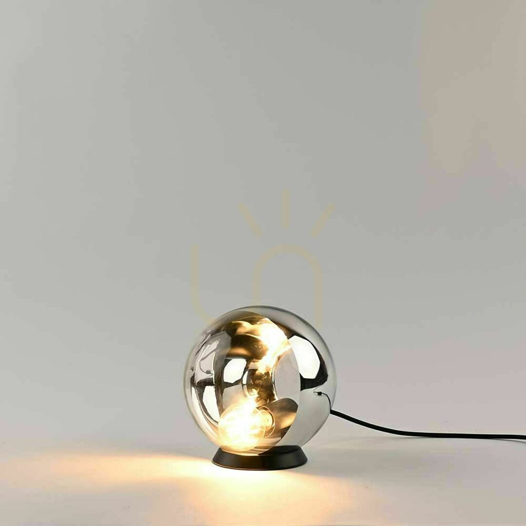 Display s.luce Orb Brown Glass Ball Table Lamp 40 cm E27 s.luce Orb Brown Glass Ball Table Lamp 40 cm E27