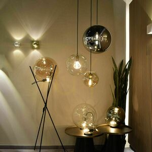 Table Lamp s.luce Orb Brown Glass Ball 30 cm E27 small 4