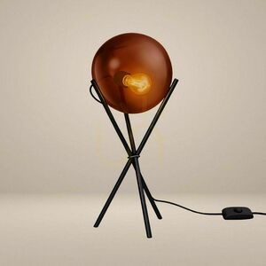 s.luce Orb Axis table lamp, clear black glass, E27, 20 cm small 9