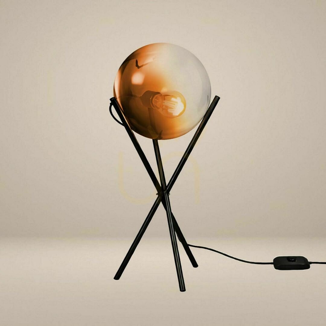 Preview s.luce Orb Glass Table Lamp Black 20 cm s.luce Orb Glass Table Lamp Black 20 cm