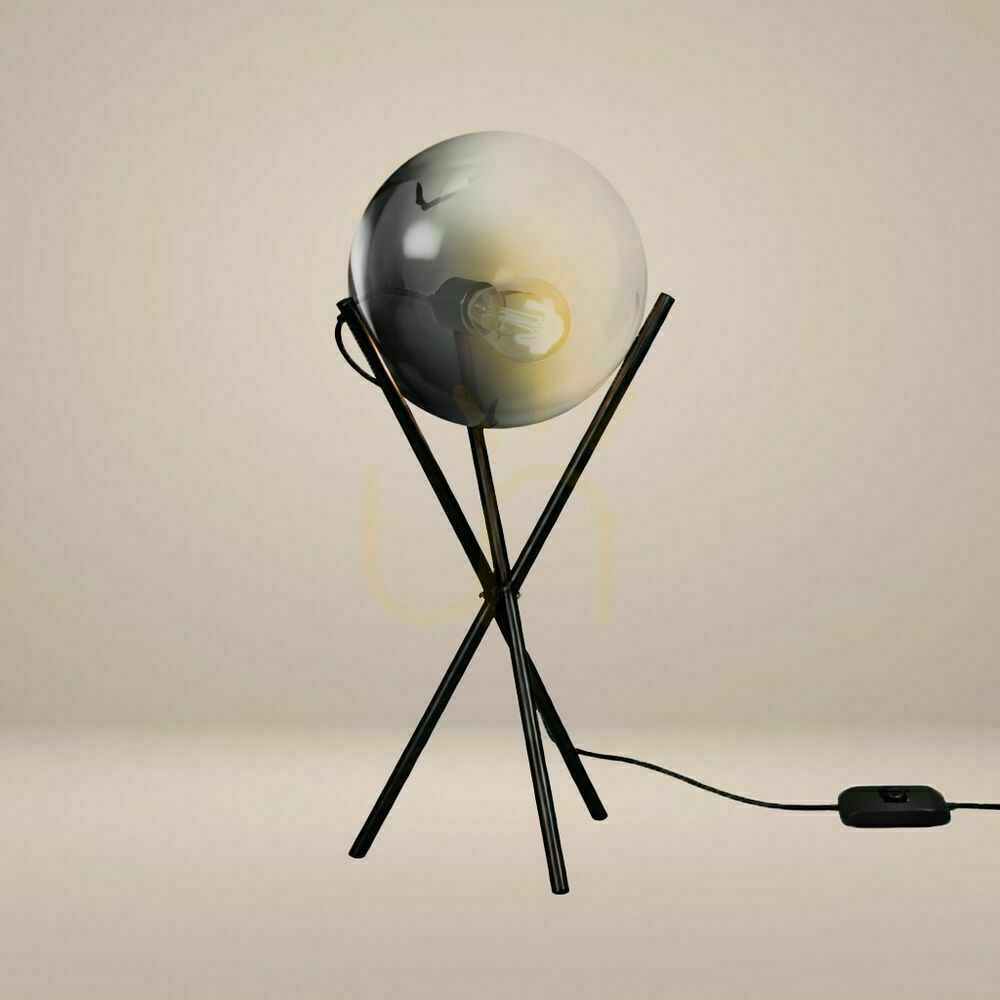 Check s.luce Orb Glass Table Lamp Black 20 cm s.luce Orb Glass Table Lamp Black 20 cm