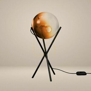 s.luce Orb black glass table lamp 20 cm, 3-legged, modern 12 s.luce Orb black glass table lamp 20 cm, 3-legged, modern small 12