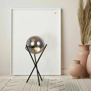 s.luce Orb black glass table lamp 20 cm, 3-legged, modern 5 s.luce Orb black glass table lamp 20 cm, 3-legged, modern small 5