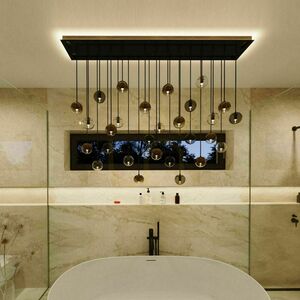 Flush Ceiling Light s.luce Modular Beam White Metal Rectangular 160x25 cm small 4
