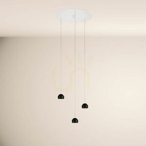 s.luce Beam LED 5-Light Black Round Pendant Light 60 cm 12 s.luce Beam LED 5-Light Black Round Pendant Light 60 cm small 12