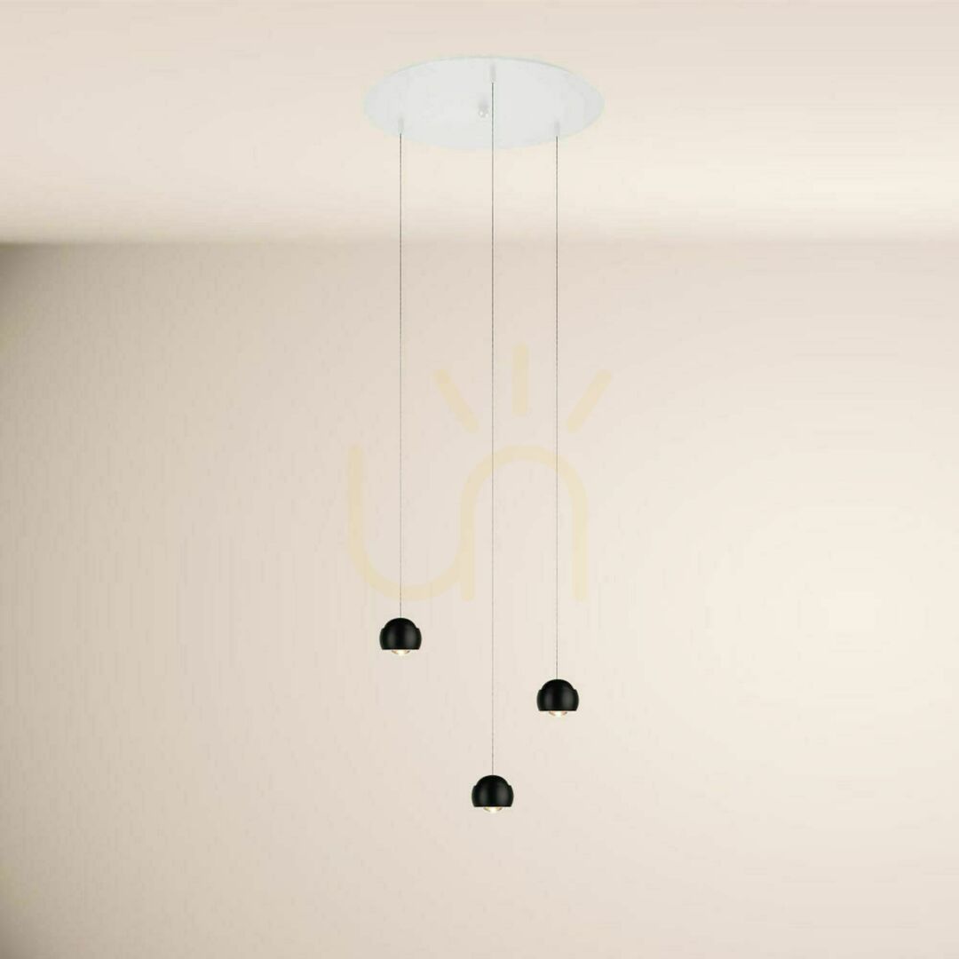 Preview s.luce Beam LED 3-light pendant lamp silver 40 cm round modern chandelier s.luce Beam LED 3-light pendant lamp silver 40 cm round modern chandelier
