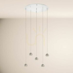 s.luce Beam LED 3-light pendant lamp silver 40 cm round modern chandelier 14 s.luce Beam LED 3-light pendant lamp silver 40 cm round modern chandelier small 14