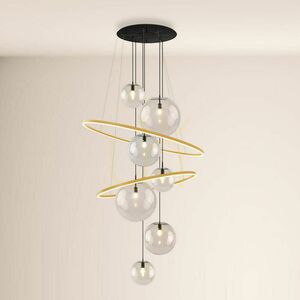s.luce Galaxy XXL LED Glas Pendelleuchte 8-flammig Transparent 150 cm 4 s.luce Galaxy XXL LED Glas Pendelleuchte 8-flammig Transparent 150 cm small 4