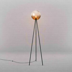 s.luce Orb Tripod floor lamp 160 cm, Ø 50 cm gold gradient glass globe small 13