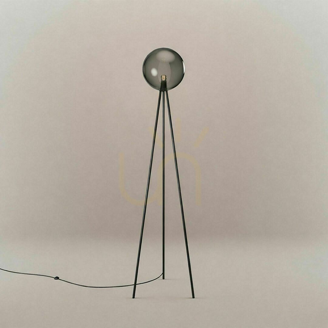 Check s.luce Orb Smoky Glass Tripod Floor Lamp 160 cm E27 s.luce Orb Smoky Glass Tripod Floor Lamp 160 cm E27