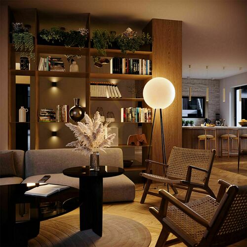 Check s.luce Orb Tripod Floor Lamp Copper Glass 160 cm