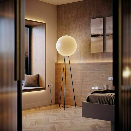 Check s.luce Orb Tripod Floor Lamp Copper Glass 160 cm E27