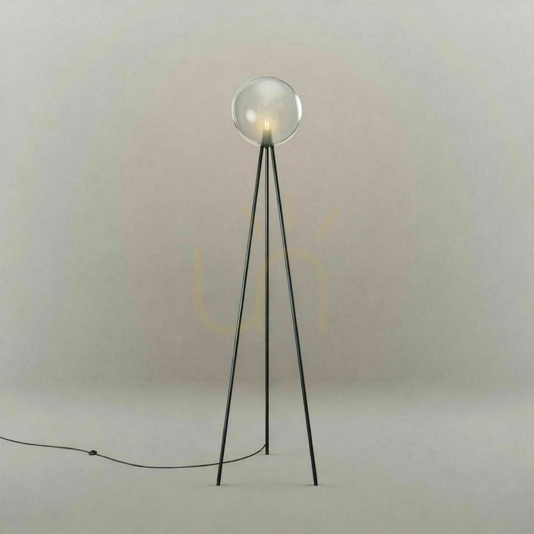 Display s.luce Orb Smoky Glass Floor Lamp 160 cm E27 s.luce Orb Smoky Glass Floor Lamp 160 cm E27