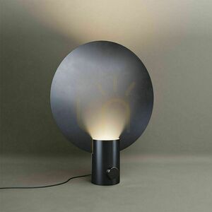 s.luce Cloud table lamp black Ø 40 cm GU10 with rotary dimmer small 12