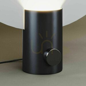 s.luce Cloud table lamp black Ø 40 cm GU10 with rotary dimmer small 3