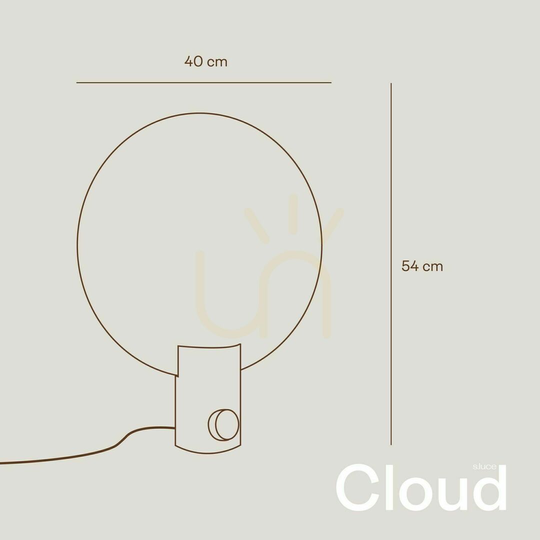 Preview s.luce Cloud Table Lamp Gold Metal Dimmable 50 cm Round s.luce Cloud Table Lamp Gold Metal Dimmable 50 cm Round