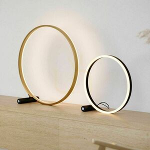 s.luce Ring LED Tischlampe Gold 40 cm dimmbar Warmweiß Metal Modern 12 s.luce Ring LED Tischlampe Gold 40 cm dimmbar Warmweiß Metal Modern small 12