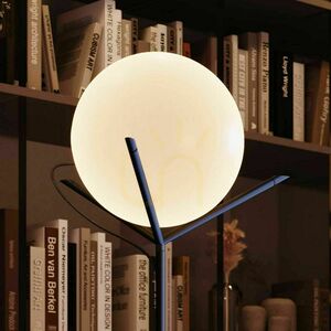 s.luce Orb Poseidon floor lamp white glass globe Ø30 cm, 170 cm, E27 small 1