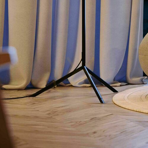 Check s.luce Orb Floor Lamp Glass Sphere Transparent 180 cm E27 Dimmable