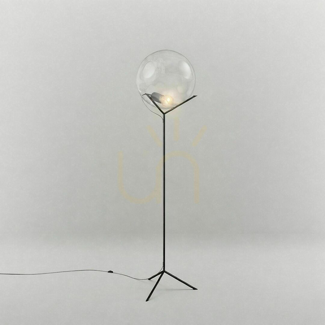 Display s.luce Orb Poseidon Brown Glass Floor Lamp 180 cm s.luce Orb Poseidon Brown Glass Floor Lamp 180 cm