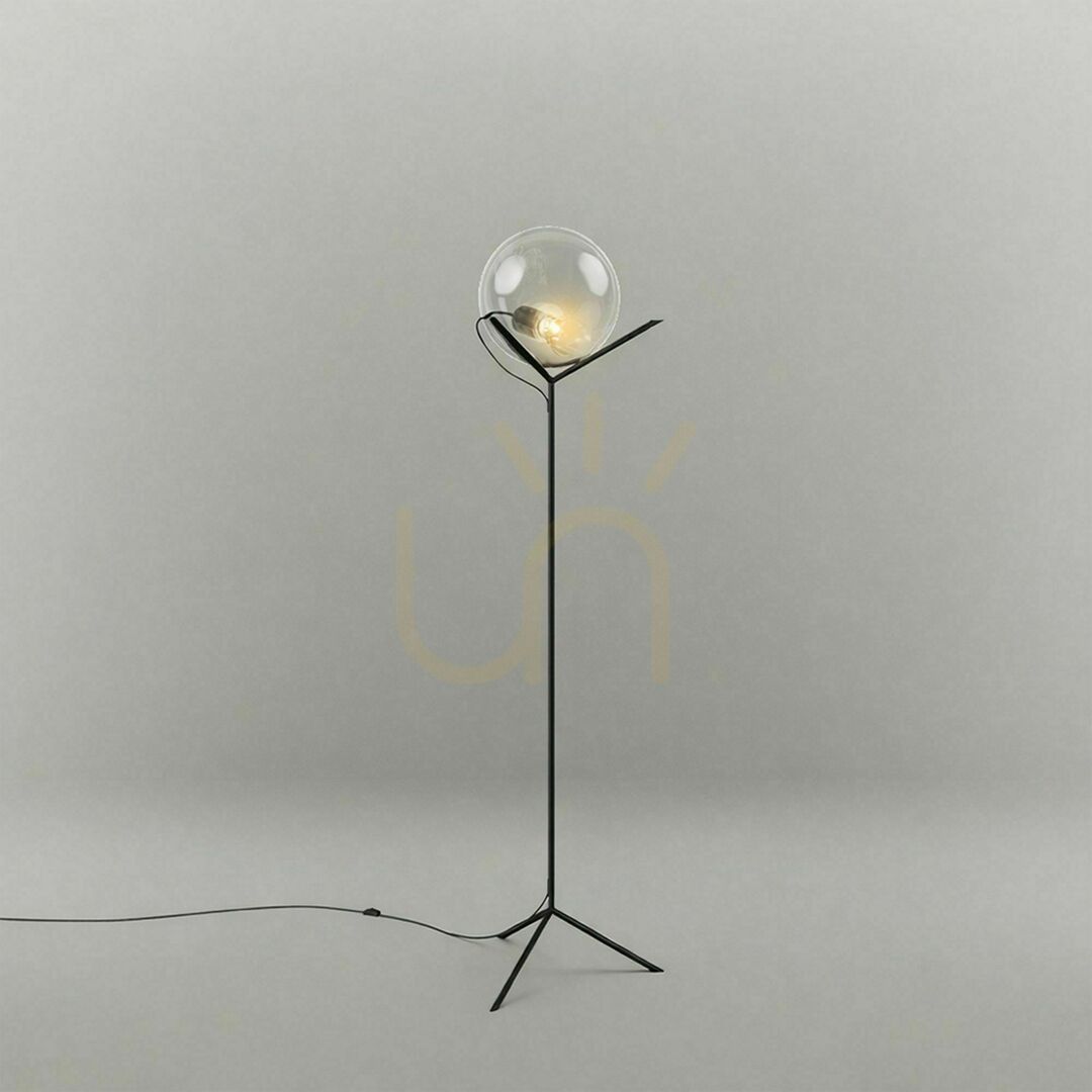 View s.luce Orb Poseidon Brown Glass Floor Lamp 180 cm s.luce Orb Poseidon Brown Glass Floor Lamp 180 cm