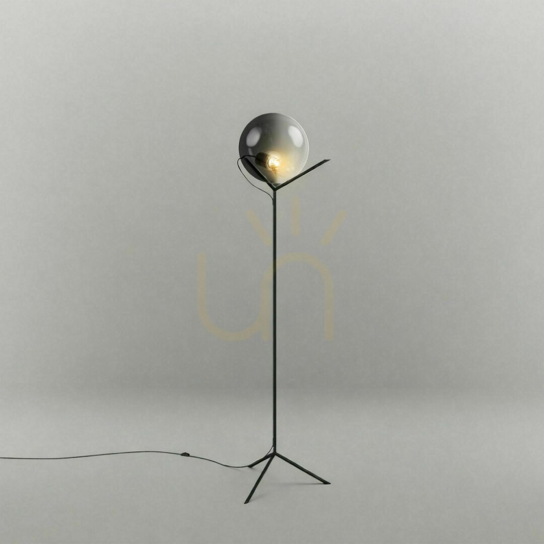 Show s.luce Orb Poseidon Brown Glass Floor Lamp 180 cm s.luce Orb Poseidon Brown Glass Floor Lamp 180 cm