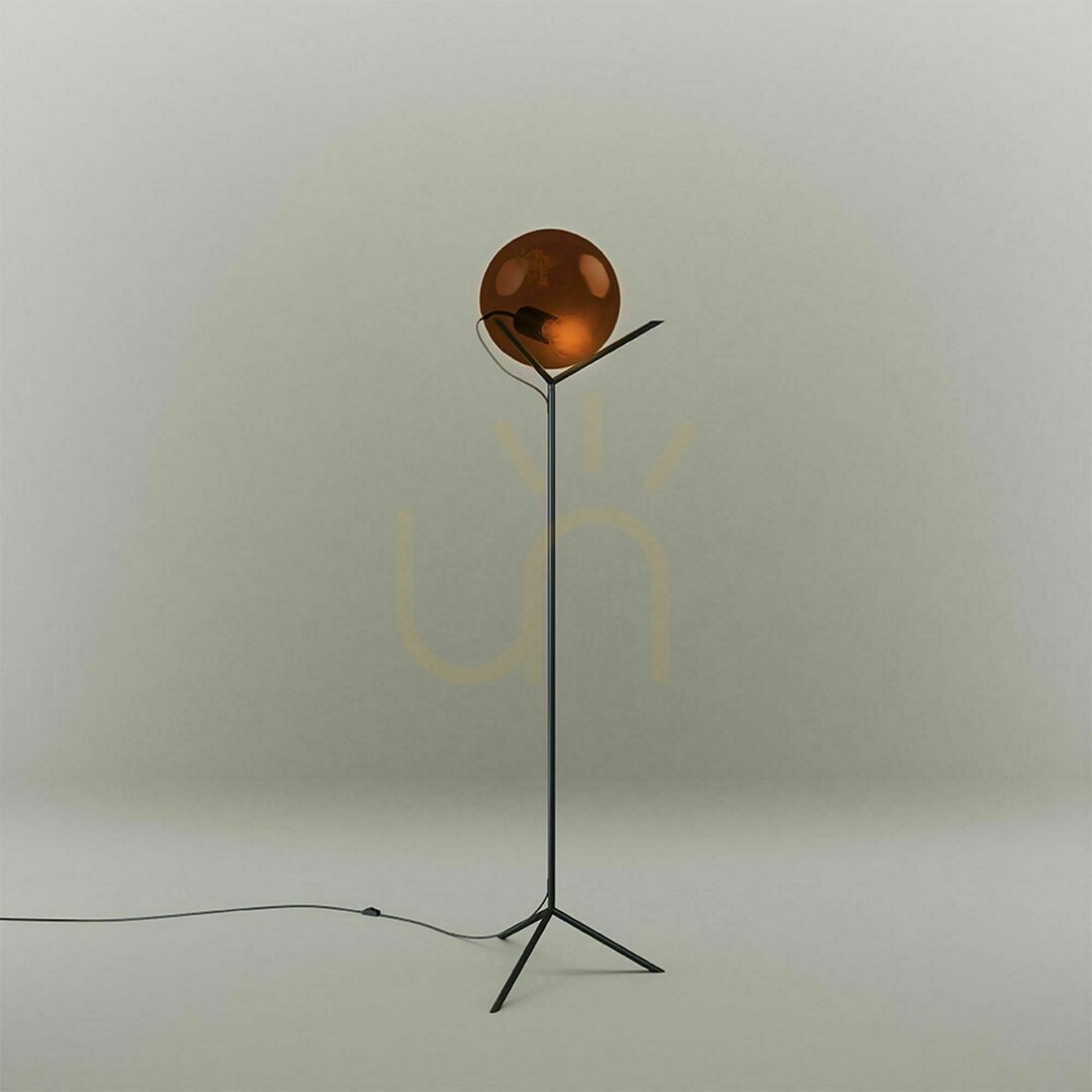 Preview s.luce Orb Copper Glass Globe Floor Lamp 170 cm s.luce Orb Copper Glass Globe Floor Lamp 170 cm