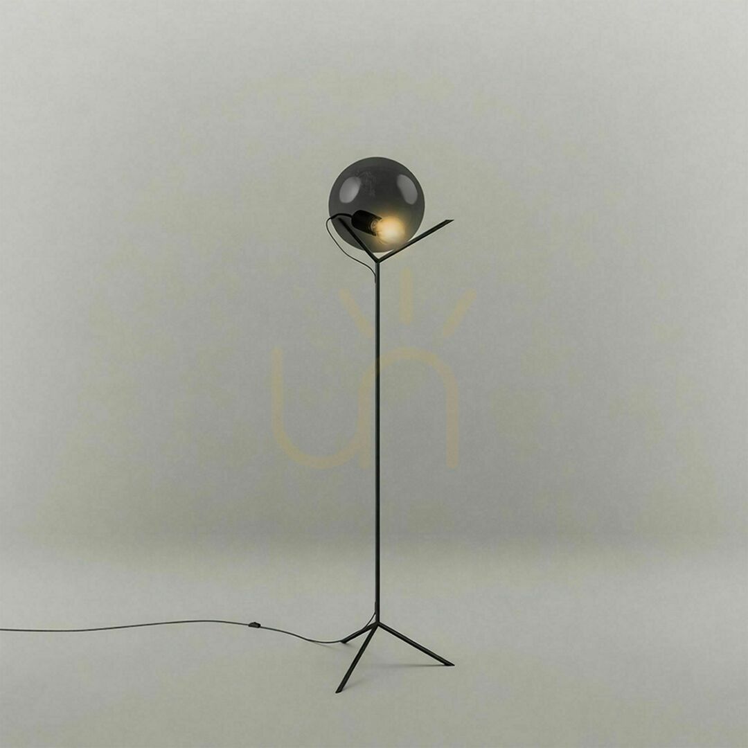 Display s.luce Orb Gold Glass Globe Floor Lamp 175 cm s.luce Orb Gold Glass Globe Floor Lamp 175 cm