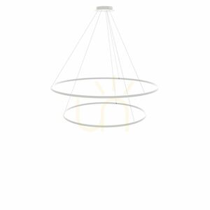 s.luce Ring LED Pendant Light Silver 2-Light 60/40 cm Dimmable small 13