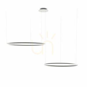 s.luce Ring LED Hängeleuchte 2-flammig Weiß 120 cm dimmbar 13 s.luce Ring LED Hängeleuchte 2-flammig Weiß 120 cm dimmbar small 13