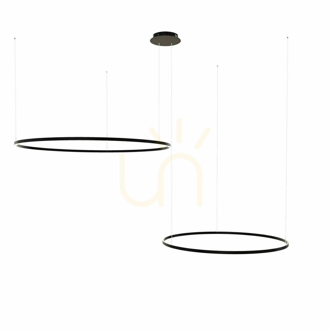 View s.luce Ring LED Hängeleuchte 2-flammig Weiß 120 cm dimmbar s.luce Ring LED Hängeleuchte 2-flammig Weiß 120 cm dimmbar