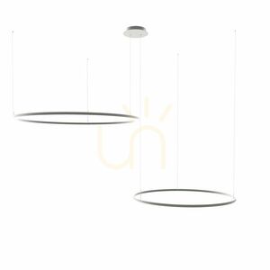 s.luce Ring LED Hängelampe 2-flammig Weiß 3000K dimmbar Rund small 9