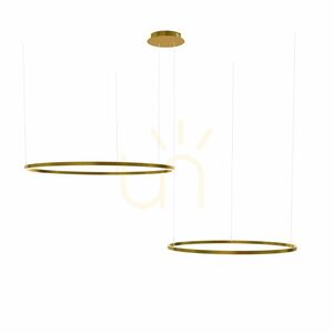 s.luce Ring LED Pendelleuchte 2-flammig Schwarz 80 cm Dimmbar small 12